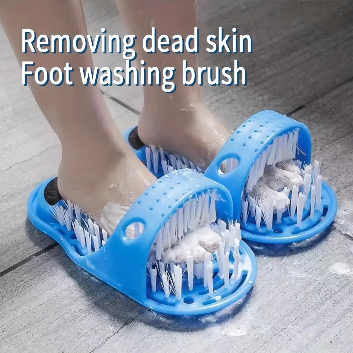 Exfoliating Foot Scrubber & Massager with Pumice Stone