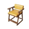 yellow leather pad-walnut