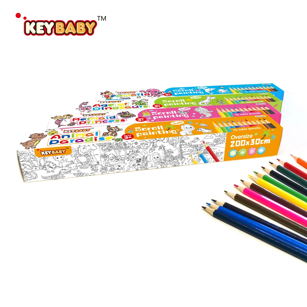 L LIKED Coloring Roll Continuous Self-Sealing Coloring Book Paper