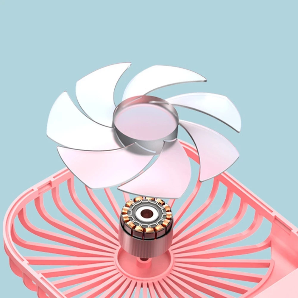 USB Mini Handheld hanging neck fan power bank Ari Cooler Indoor Outdoor Travel Electric Cooling Fan with phone holder