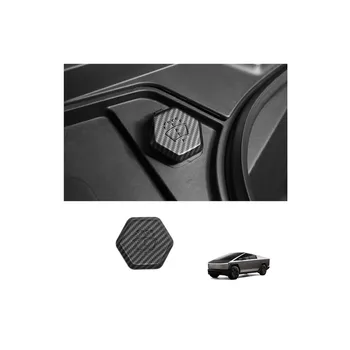 Windshield Washer Fluid Filler Cap Trim Cover (Carbon Fiber Pattern ABS) for Cybertruck