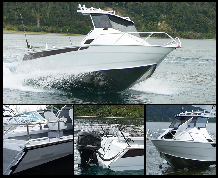 Work Fishing Boat Factory Customized Aluminium Boat 6m Speed Boat