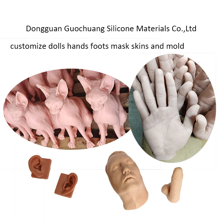 Medical Grade Silicone Rubber for Prosthetic Toes Dolls Skin Casting