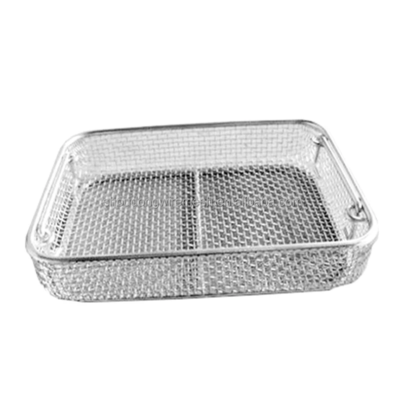 Lab Wire Packing Customization 304 316Stainless Steel Square-type Wire Basket Laboratory ...