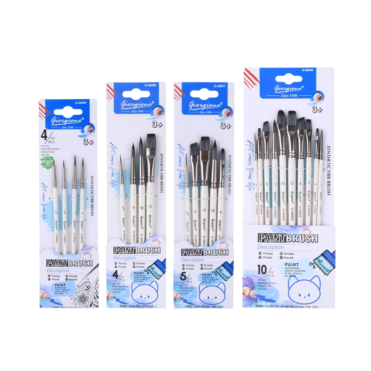 5 шт. нейлоновые кисти для рисования