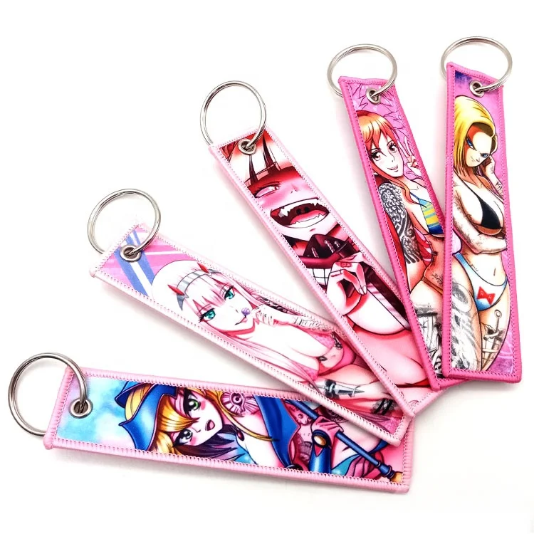 Buy Anime Embroidered Jet Tag Keychain Online in India  Etsy