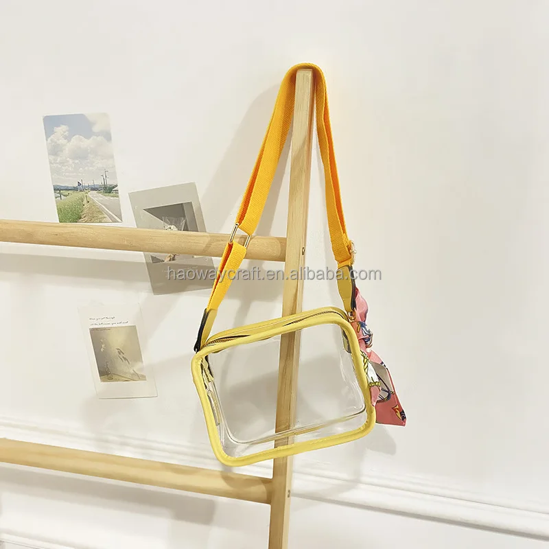 In Stock Rts Pvc Clear Stadium Bag Crossbody Handbag For Women Girls