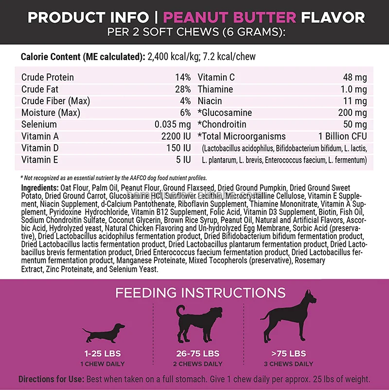 10 In 1 Dog Multivitamin Chews with Glucosamine And Probiotics Omega Fish Oil Hip Joint Pet Supplement