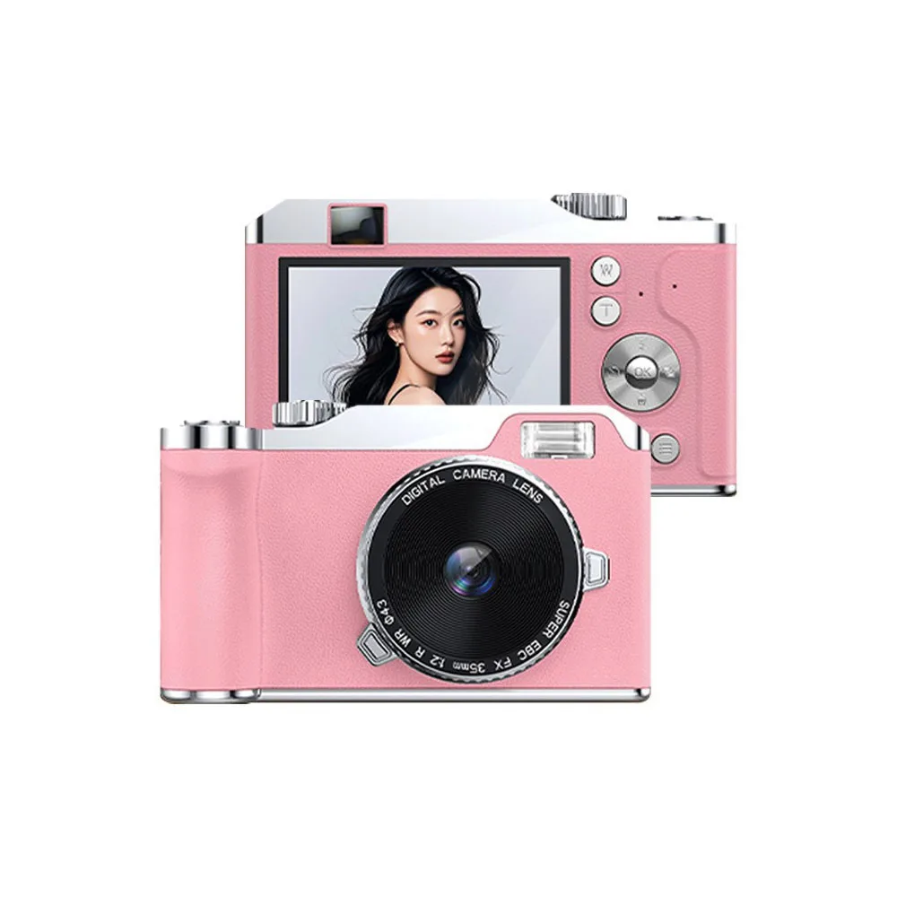 New CCD HD 4K Digital Camera Dual Lens Photography Device Student Kids Use Front Rear Shooting Entry Level Compact Design