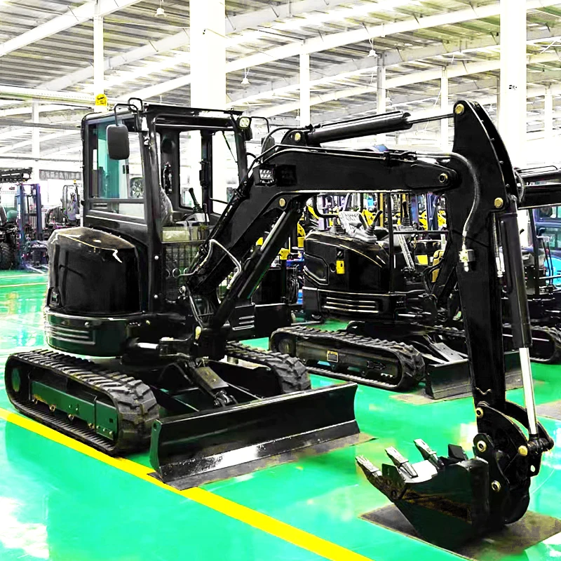 Free Shipping Compact Mini Excavators Japan Engine Farm Digger Multi Function Mini Excavator Customizable Colors 3 Ton Excavador