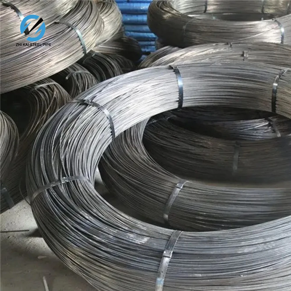 High Carbon Steel Spring Wire for Nail Making SAE 1006 SAE 1008 5.5mm 6.5mm 8mm 10mm Q235 Grade Drawn Wire Rod Raw Material