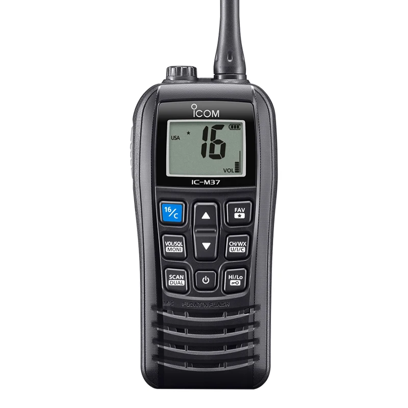IC-M37 ICOM Handheld VHF Radio - 6W Power & IPX6 Water Resistant