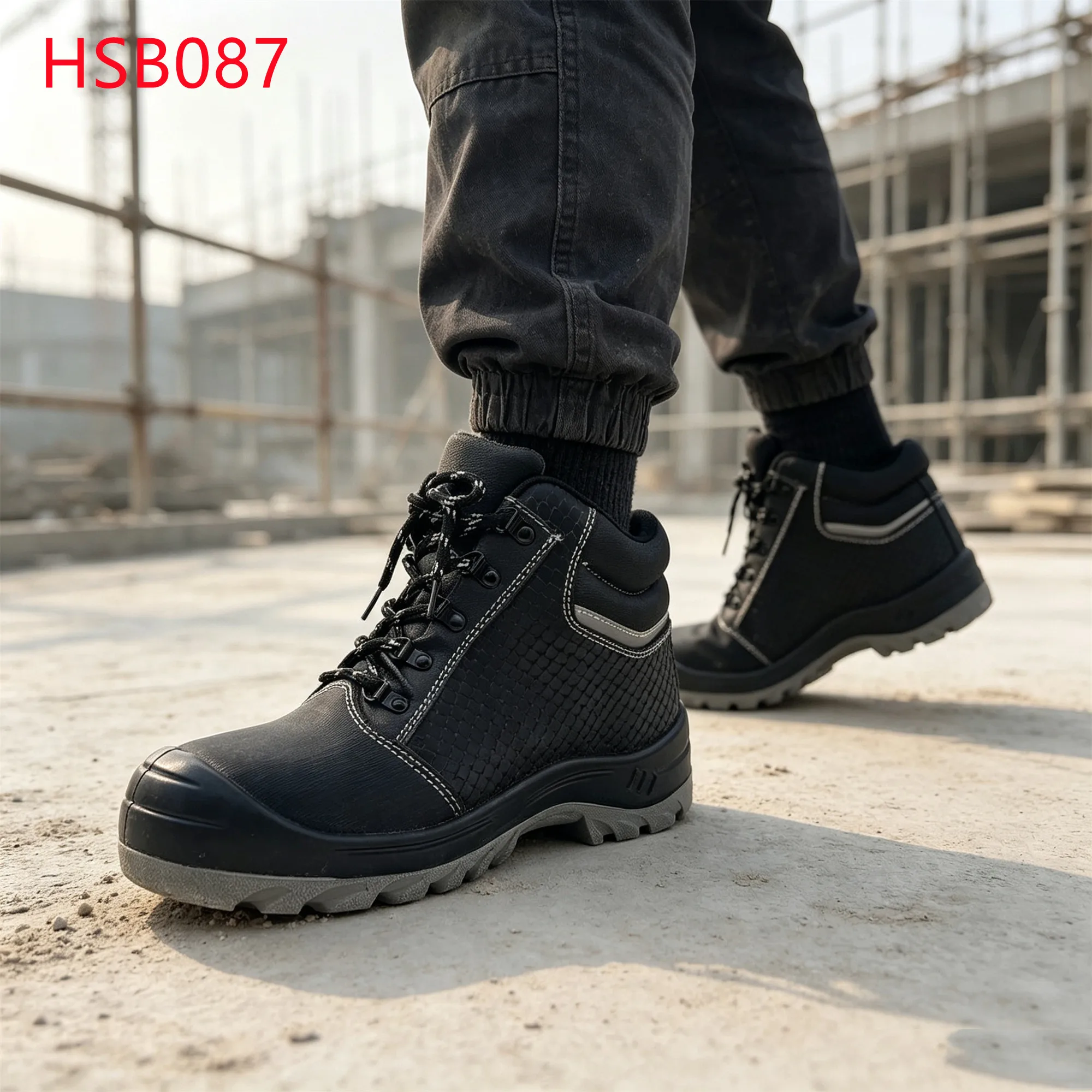 LXG,Roadwork Dissipative/hit Puncture Hua Singh Safety Footwear Heavy Manufacturing Split Leather Work Boots in Nigeria HSB087