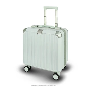 Unisex Waterproof ABS Polyester Trolley Luggage Business Travel Portable Spinner Suitcase Cartoon Style Lock Carry-On Style