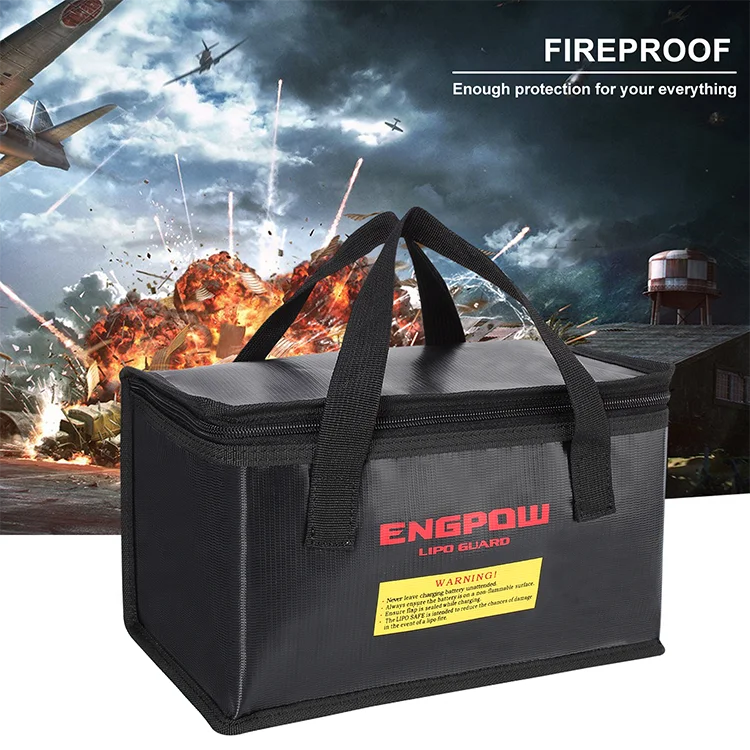 Portable Battery Fireproof Explosionproof Safety Bag Fire Resistant