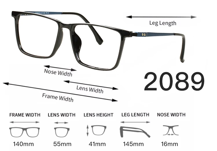 Wholesale Optical Frames Comfortable Almg Alloy Metal Temple
