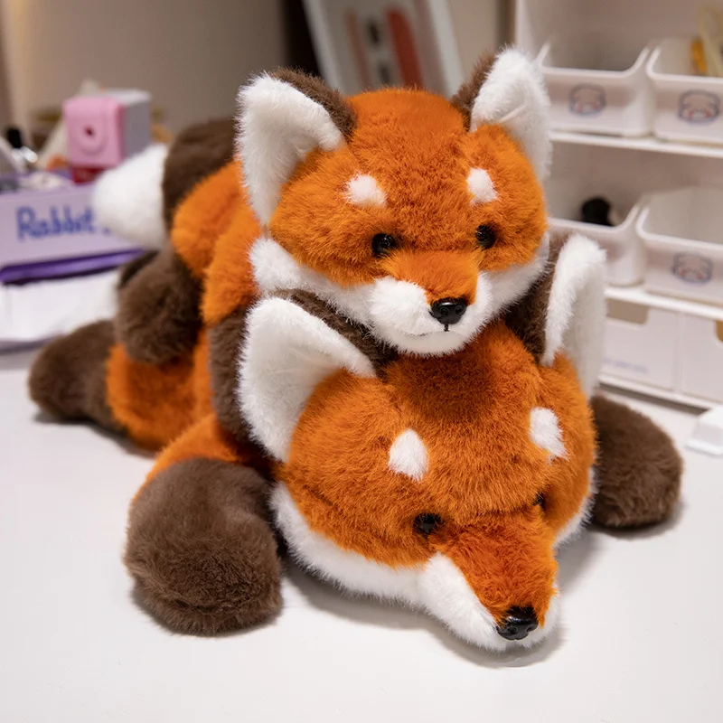 Cute Fox Plush Pillow Stuffed Animal For Kids, Oem Accepted