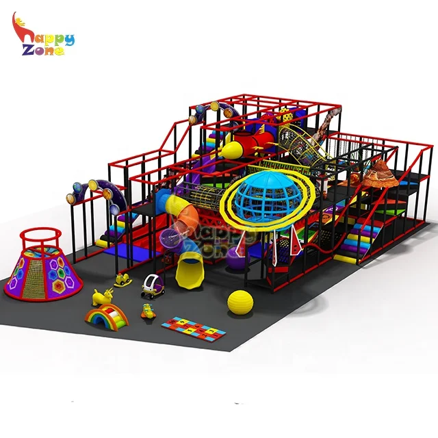 Fun Kids Space Theme Indoor Playground Equipment Areas for Children in Hall