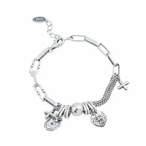 Customized Jewelry Latest Designs 925 Sterling Silver Bracelet Bangle