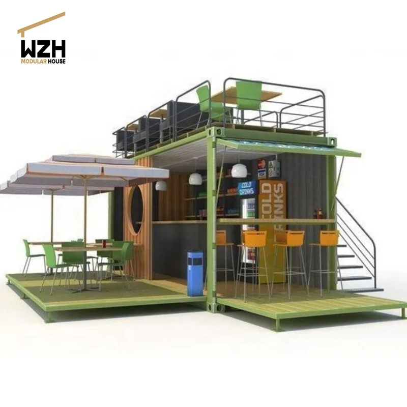Luxury 40FT Customized Design Shipping Container Coffee Shop