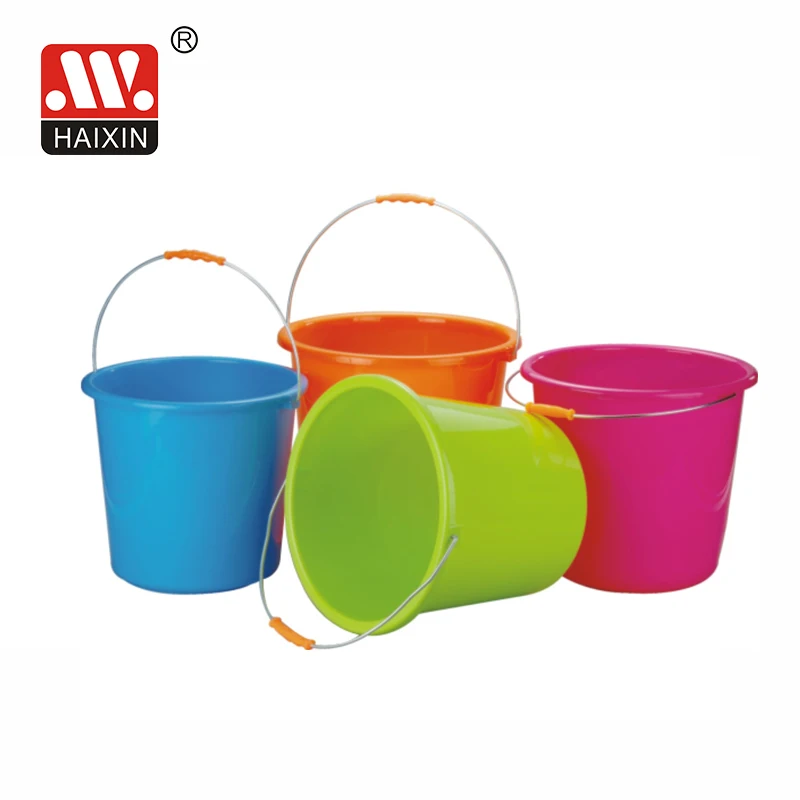 Haixing 14l Large Plastic Water Bucket With Metal Handle Buy Bucket