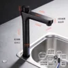 Pilar alto de siete caracteres negro de 2 puntos, doble agua.