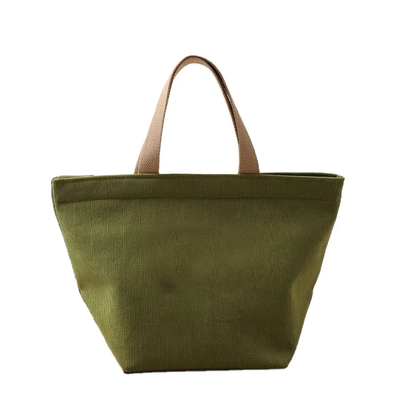 Japanese canvas handbag female summer Korean version large capacity small leisure hand carrying fashion lunch box bag