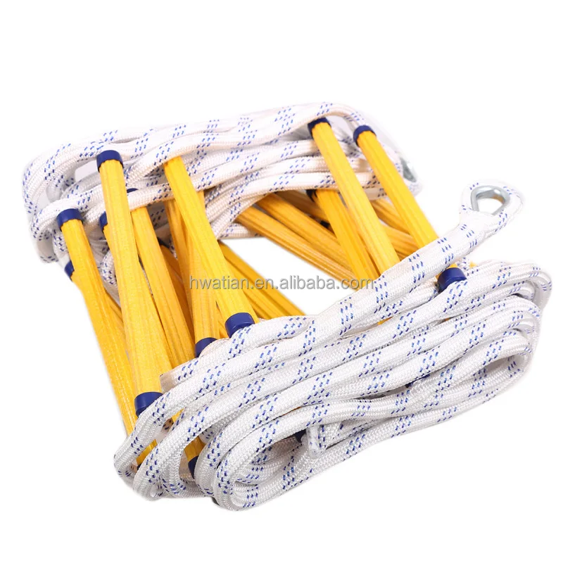 Soft Ladder Fire Escape Epoxy Resin Climbing Non-slip Wear-resistant Aerial Work Engineering Insulated Polyester Rope Ladder