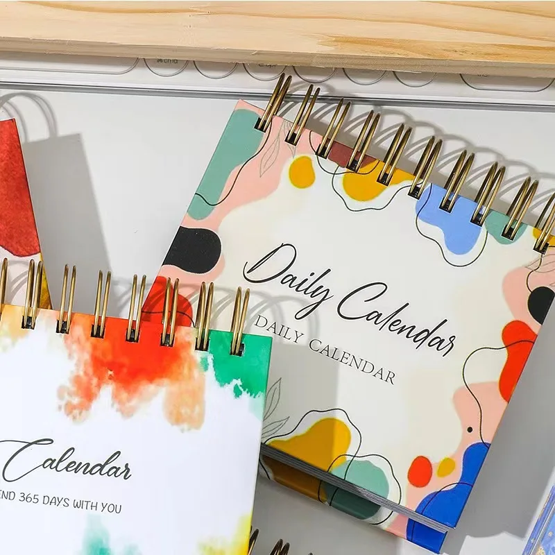 High Quality Customized A5 Flip Desk Calendar Inspirational Quotes 365 Days Perpetual Calendar