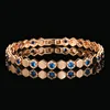 Blue pointed crystal bracelet18cm