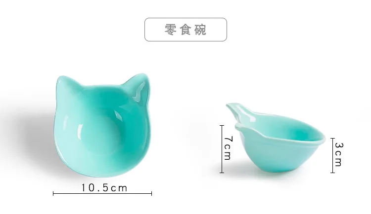 Wholesale Best Seller Eco-Friendly Cat Bowl Chubby Cute Pet Food Water Bowl Raised Design for Cats factory