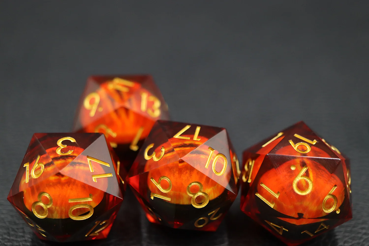 Red Moving Dragon Eye Dnd Dice For Dungeons And Dragons Pathfinder