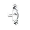 Titanium 1.2*8 3mm beads