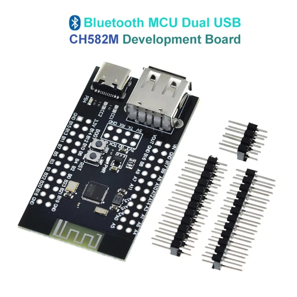 CH582M Development Board Core Board BLE Wireless Bluetooth Microcontroller Low Energy Bluetooth MCU Dual USB