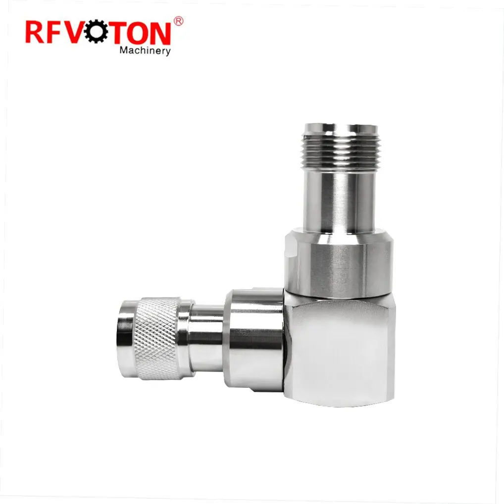 90 Degree HN Female to N Male Right Angle RF Adapter 50 Ohm Coaxial Converter Resistant RF Interconnect