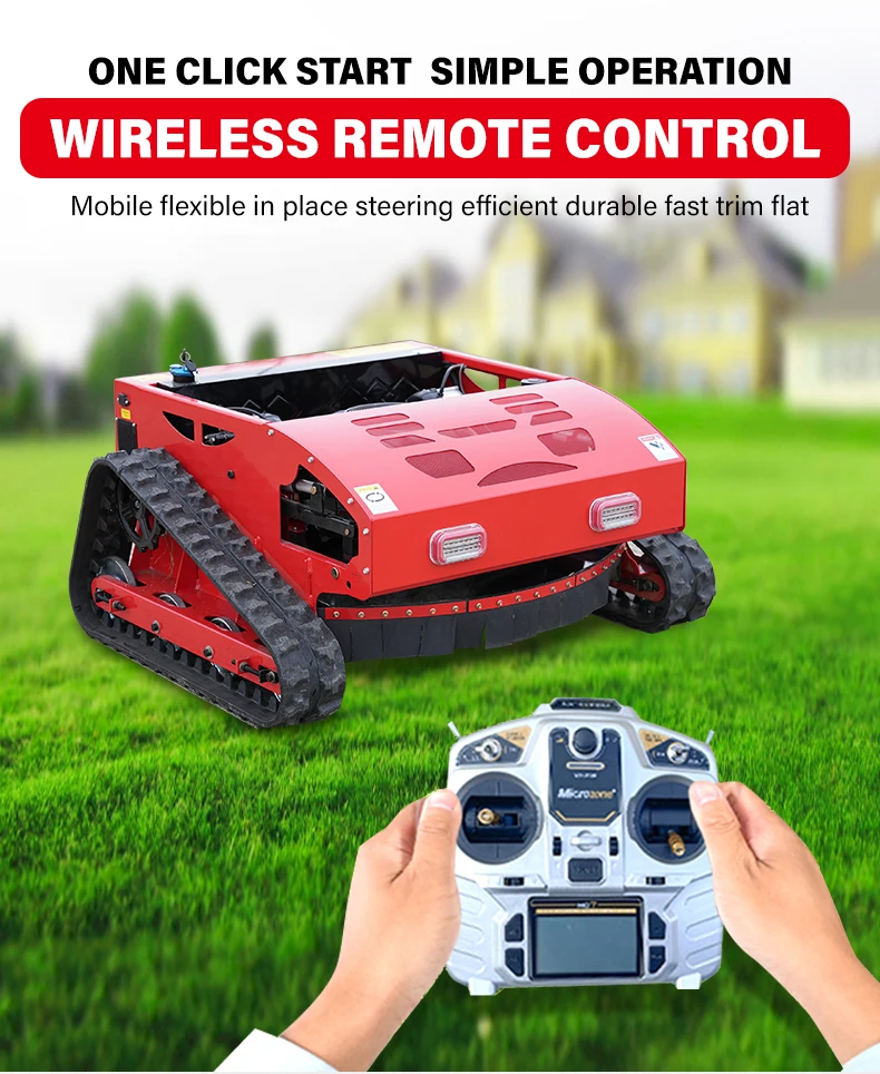 Strong Small All-terrain Weeding Wer Remote Control Lawn Mower Wireless ...