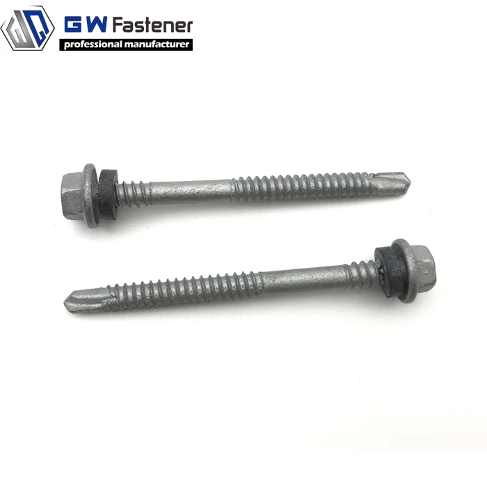 Class 4 Galvanized Hex Head  Self Drilling Screw Roofing Screws with Optional Neo Washer