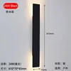 กลางแจ้ง สีดำขนาดใหญ่ 610, 2.0-24W หนา