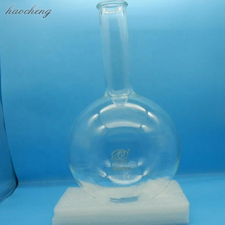 stonylab Glazen Lange Nek Ronde Bodem Kolf, Borosilicaatglas Zware Muur Ronde Bodem Kookkolf RBF met Lange Nek, 1000 ml