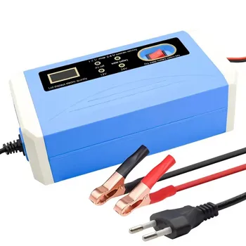 Cheaper price 12V 24V 10A car motorcycle battery charger lcd display automatic truck dry cell water lead acid battery charger