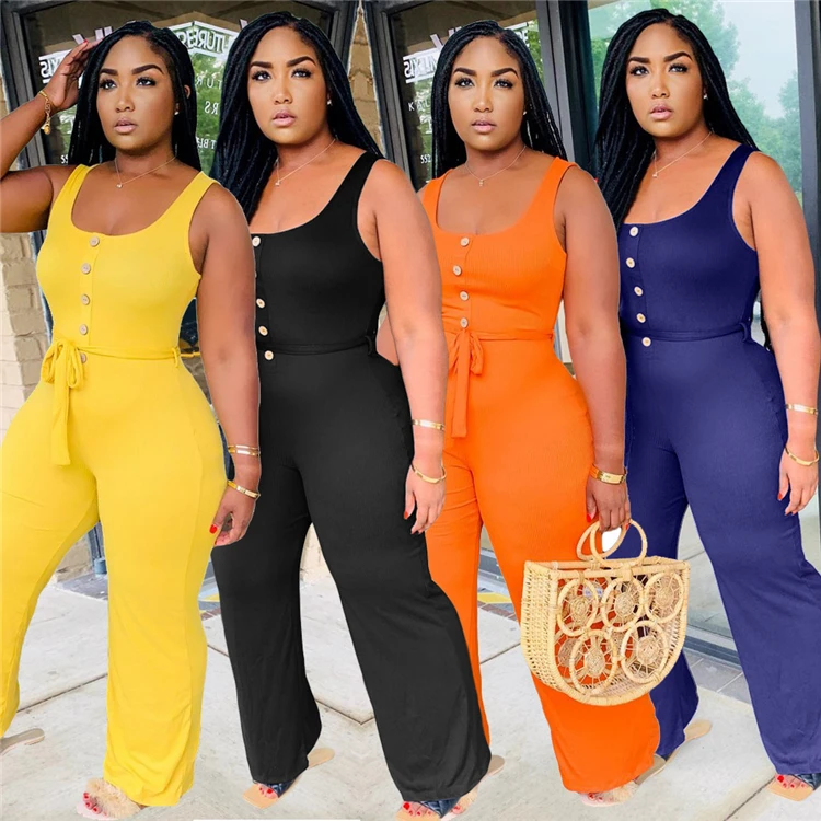 plus size casual jumpsuits