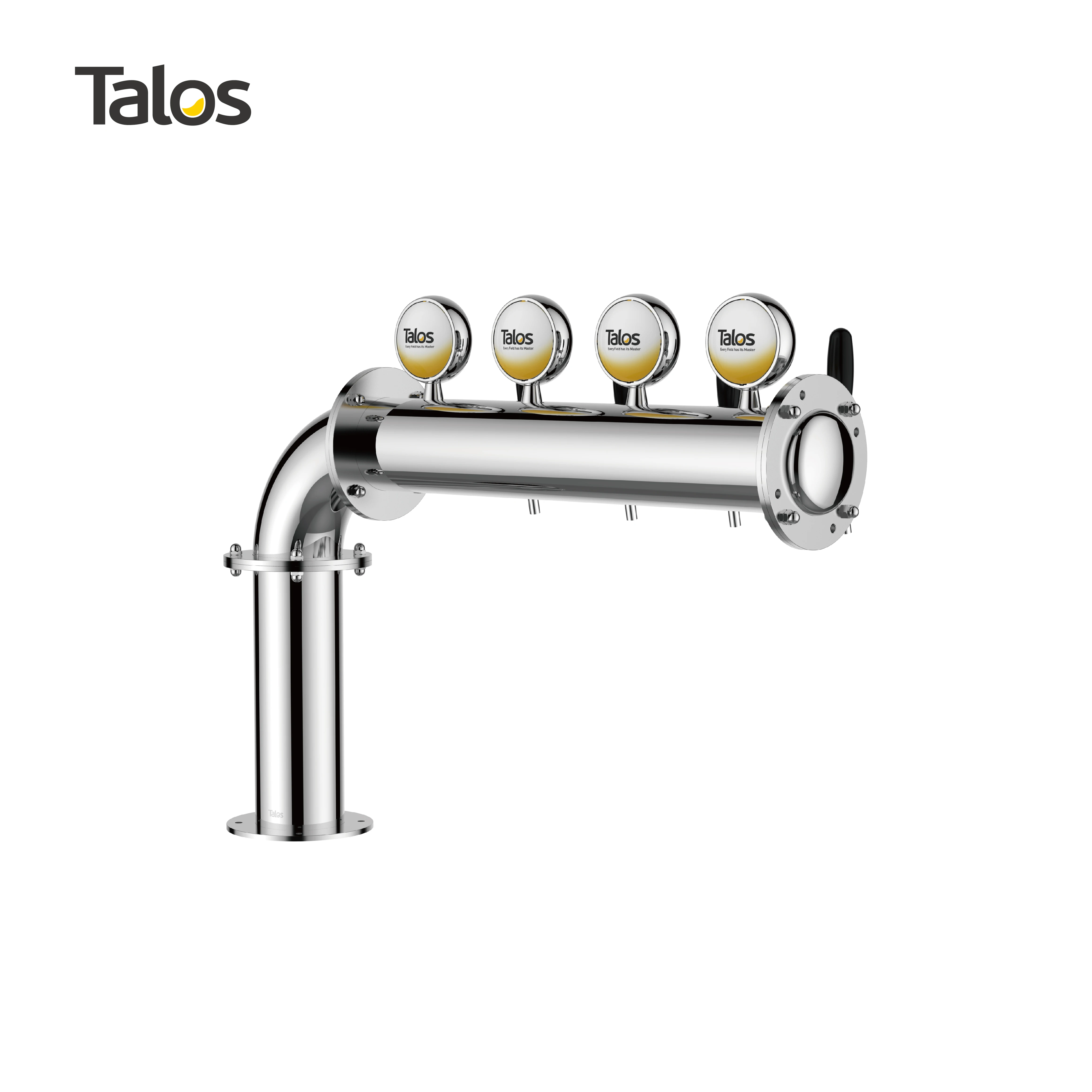 Talos L башня из нержавеющей стали 4 Коснитесь 102 мм пива оборудование для дозирования разливного (LED полированная)