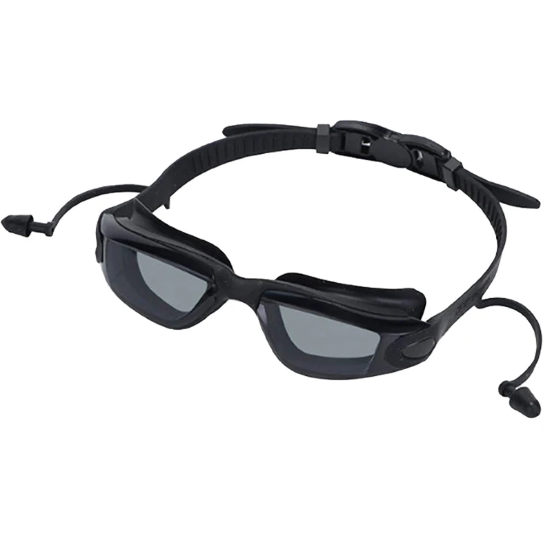 Natación set gafas myopic Len anti-niebla tapones para los oídos tapón para la nariz capuchón 150 ° 