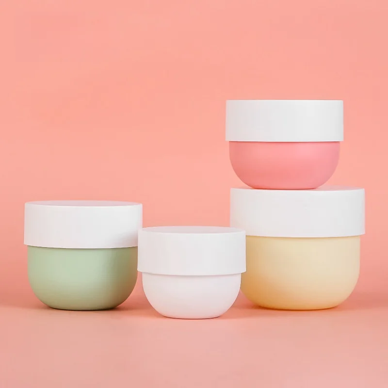 30g 50g 80g 150g 200g 250g 280g 300g 500g Custom Body Cream Containers Packaging Plastic Bowl Shape Cosmetic Jar