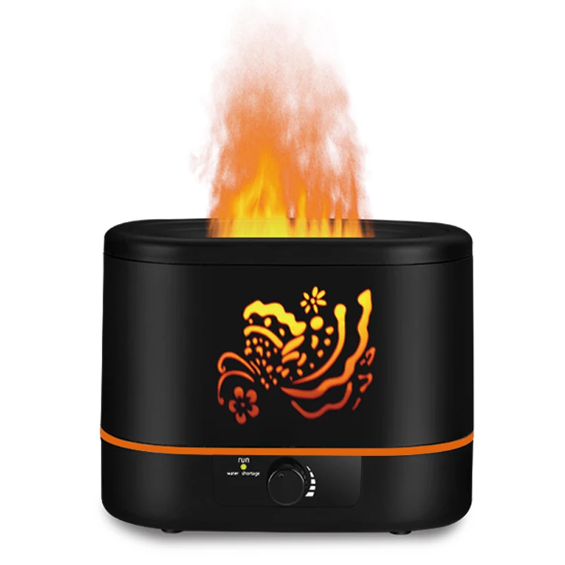 Desktop 2L Fire Diffuser Essential Oil Flame Humidifier Diffuser Household Flame Aroma Diffuser