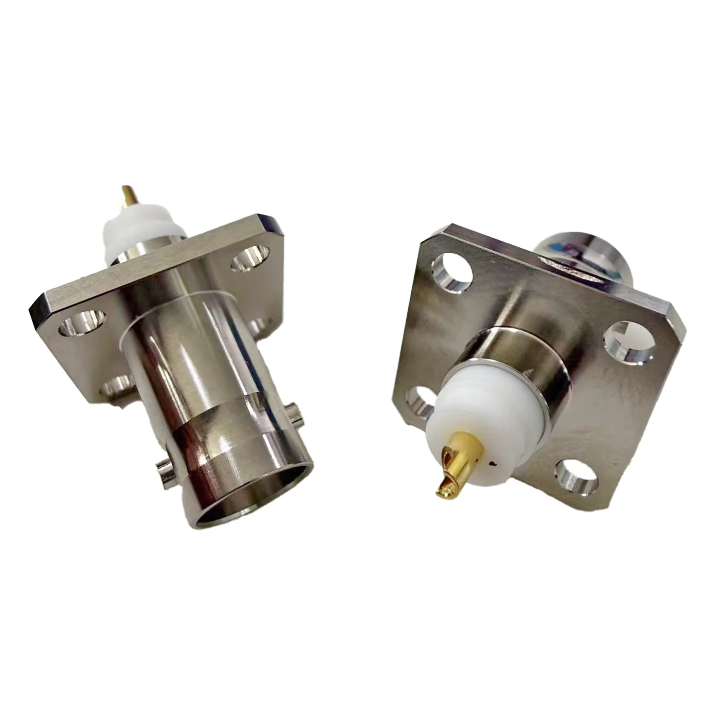 Factory Price BNC-KFD Connector Female BNC Connector 4 Holes Flange BNC Connector