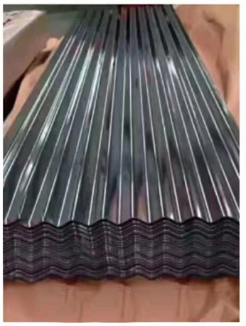 Тисненый цветной полимерный гофрированный металлический кровельный лист Gi железная плита