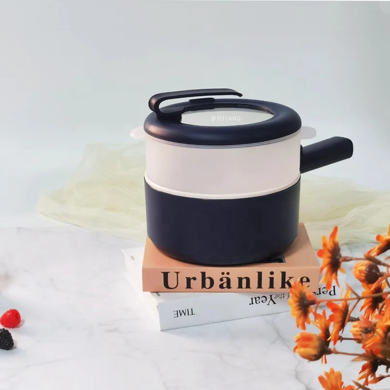 110V 220V Mini Multifunction Dormitory Student Noodle Pot Electric Skillet UK US EU AU Plug Power Small Electric Hot Pot Cooker