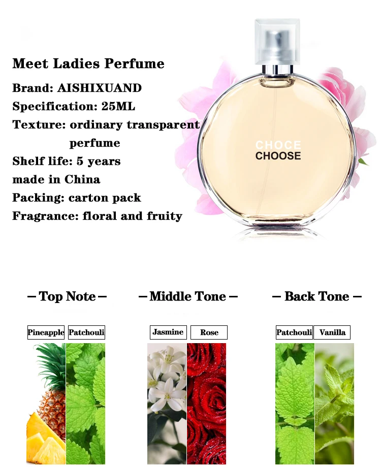 Women's Perfume Original Brand Lasting Light Fragrance Natural Three