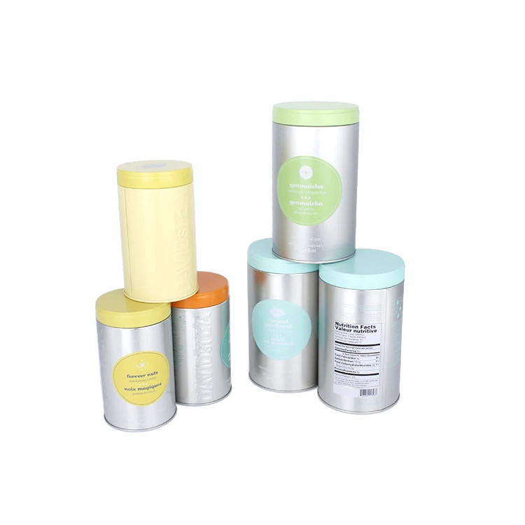 Круглые жестяные банки для чая на заказ оптом